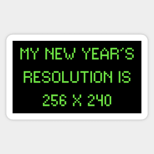 My New Year's Resolution is 256 x240 Magnet